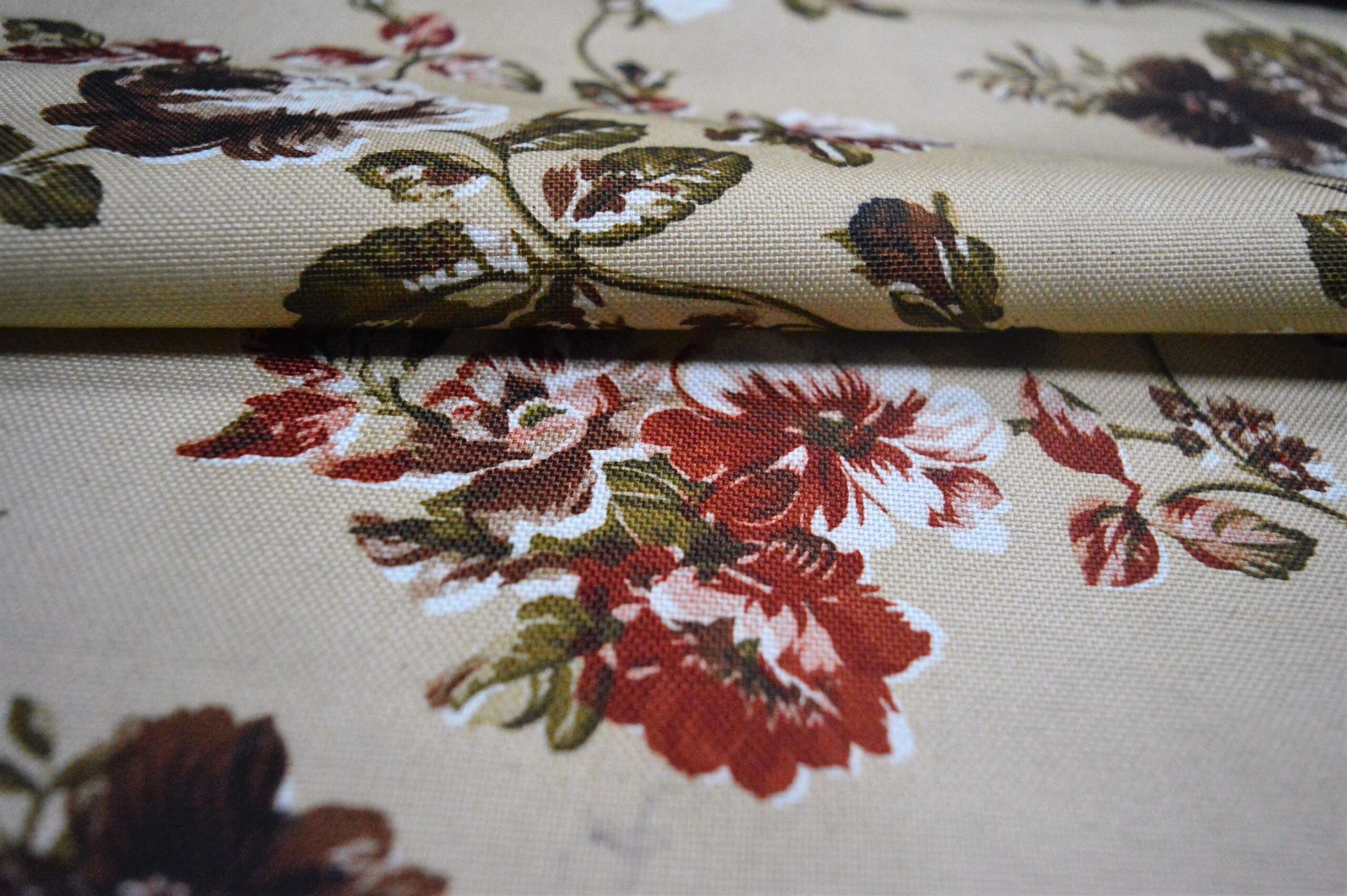 Blossom Floral Print Curtain Fabric Curtains & Fabx
