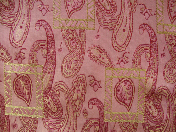 Mughal Paisley Fabric In Pink By Curtains Fabx