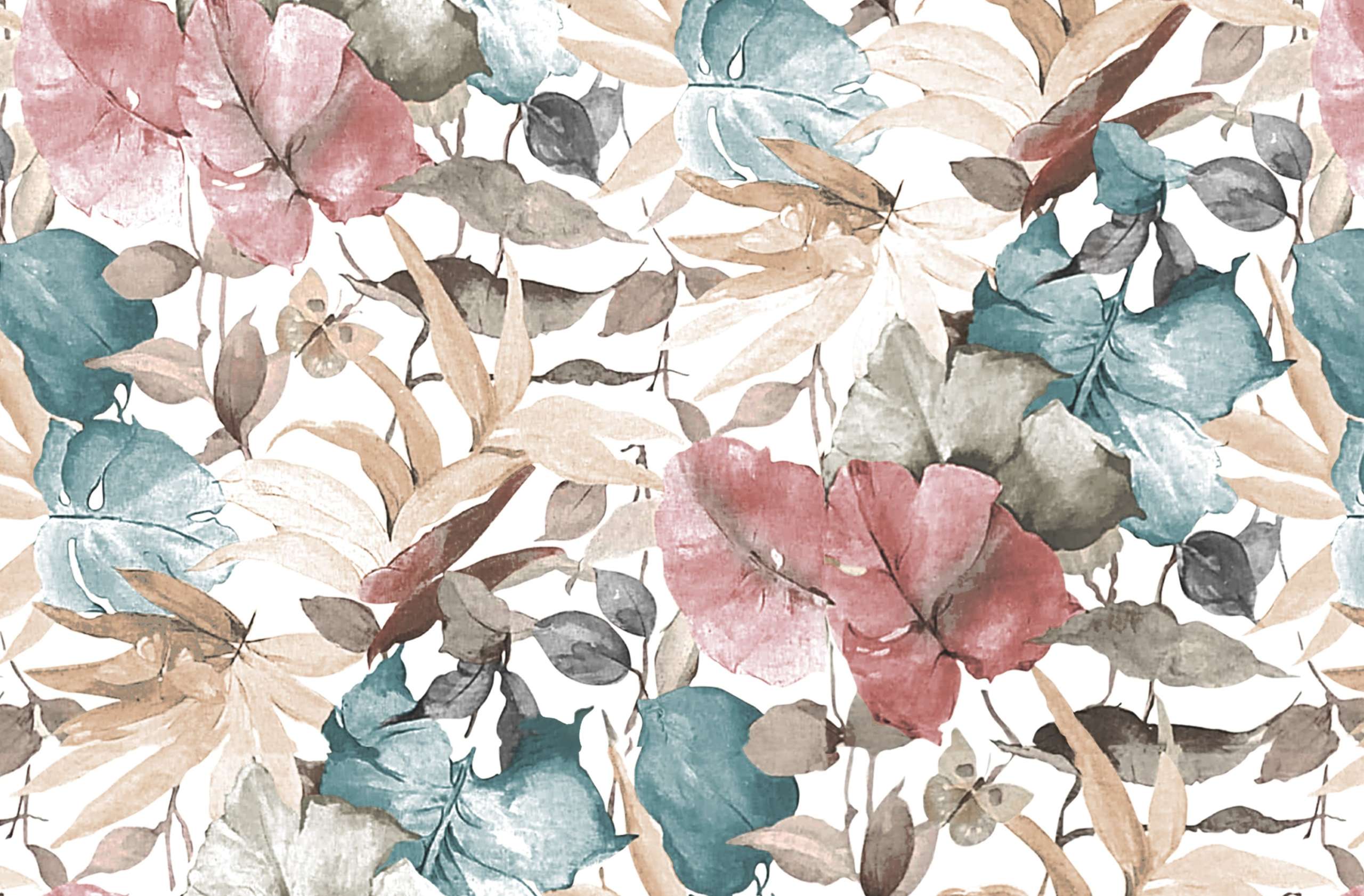 Kingston Leafy Print Curtain Fabric Fabric - Bold Foliage Print